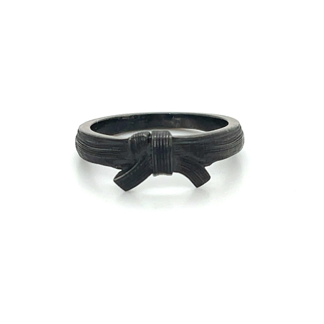 Karate Queensland Jason Sallaway Black Belt Custom Ring: Thin